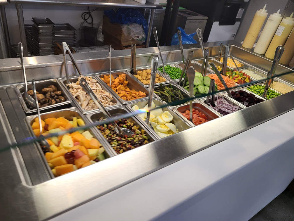 Fresh corporate catering buffet spread with premium ingredients at Silicon Valley Corporate Catering